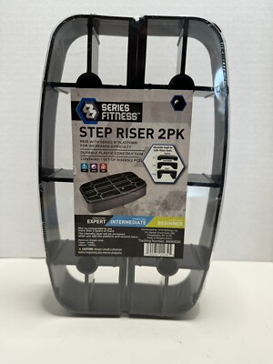 Series 8 Fitness Step Risers 2 Pack for 8'' Platform (Platform Not Included) NEW