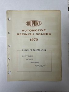 DuPont Color Chips Chrysler 1970-1990
