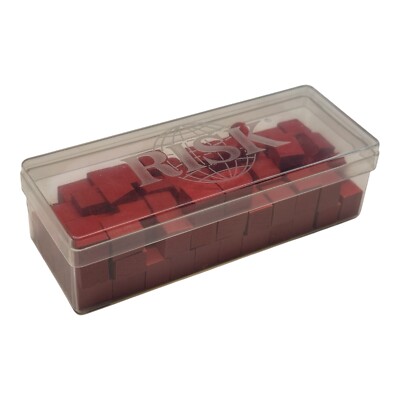 Risk Game Vintage Collection Wood Book Box Set of Red Wood Armies in ...