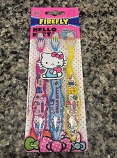 Toothbrush Set HELLO KITTY Child Soft 3 Pack Firefly