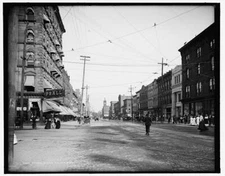 Genesee Avenue,commercial facilities,buildings,streets,Saginaw,Michigan,MI,1900