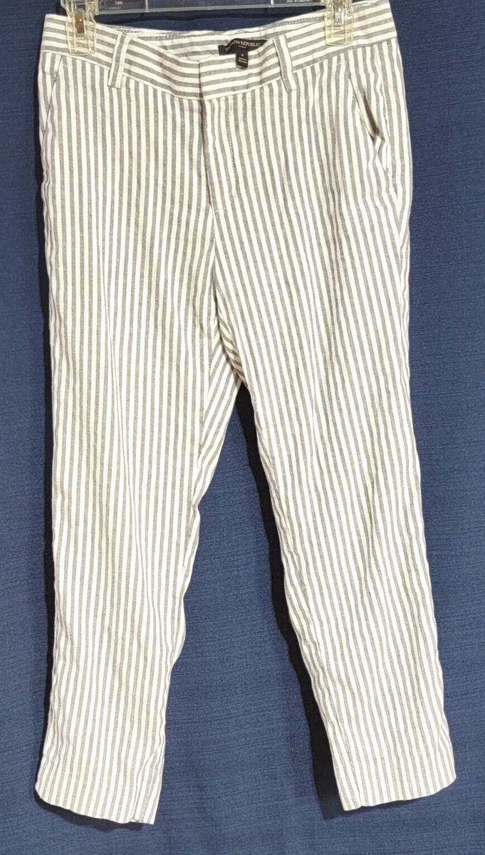 Banana republic avery striped best sale pants