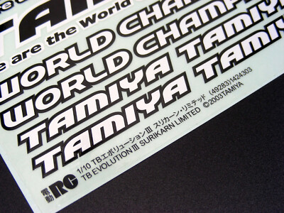 美品　TB-3 Vintage Tamiya 49283 TB EVOLUTION EVO III Surikarn Limited Edition
