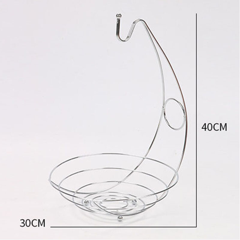 Large Fruit Bowl Holder with Banana Hanger Hook Tree Fruit Bowl Basket