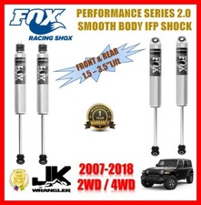FOX IFP Smooth Body Front + Rear Shocks For 07-18 Jeep Wrangler JK 1.5-3.5" Lift