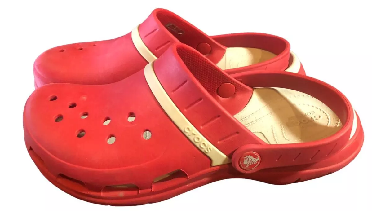 Croc Modi Sport Clog Shoes Red Pepper Pearl Mens 8 Womens 10 eBay