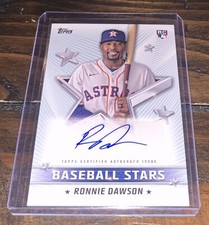 2022 Topps Series 1 Ronnie Dawson Baseball Stars Auto BSA-RD Astros Reds RC SP