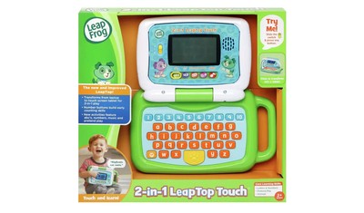 LeapFrog 2 in 1 Touch grün Lerntablet Laptop; [B8]