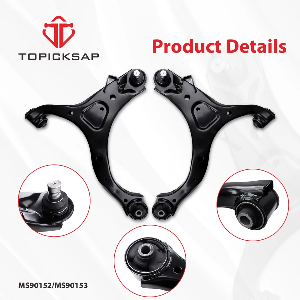 Barra estabilizadora de brazo de control 4 piezas para Hyundai Santa Fe 2007-2012 Kia Sorento 2011-2013 Foto 3 de 4