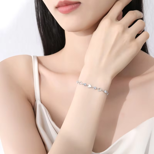 Women 925 Sterling Silver Bracelet Bangle Ladies Jewelry Christmas Gift For Her - Picture 2 of 6