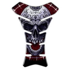 Tank Pad Protector Skull #1 for Kawasaki ZZR250 ZZR400 ZZR600