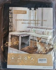 Cover Joy: Water Resistant  Breathing Dog Crate Cover, 36-inch