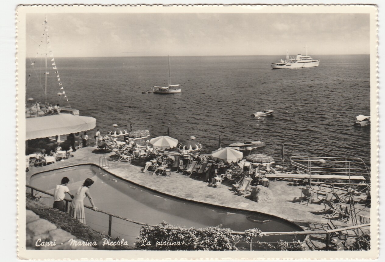 CAPRI - NAPOLI - MARINA PICCOLA - LA PISCINA - VIAGG. 1960 -16627-