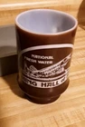 National Fresh Water Fishing Hall Oh Fame Vintage Milk Glass Style Coffee Cup