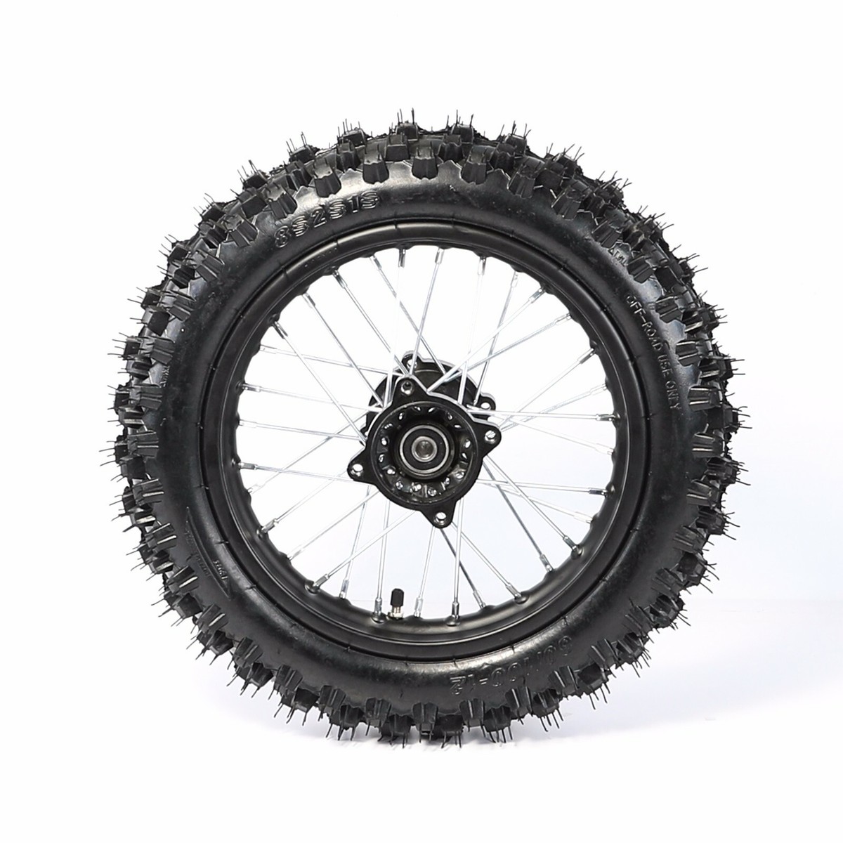 12mm Rear Wheel 80/100-12 Tire Rim 3.00-12 Pit Dirt Bike SSR 110
