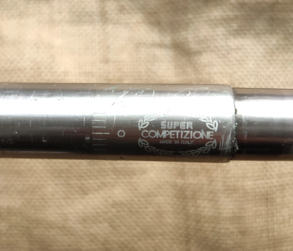 3t Super Competizione anodized grooved dropbar handlebar 26.0mm clamp C-C 40.5cm - Bild 2 von 4