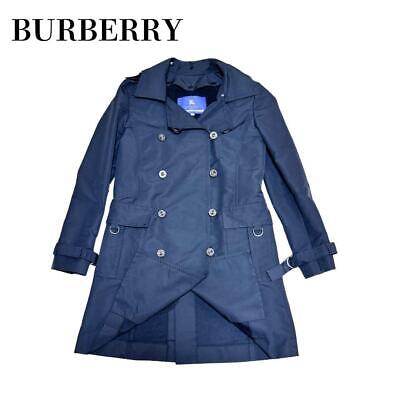 BURBERRY BLUE LABEL Trench Coat With Brushed Liner Navy Size