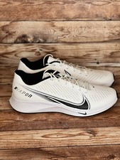 Men Nike Vapor Edge Football Turf Shoe Cleat White Black CD0086-100 Size 13