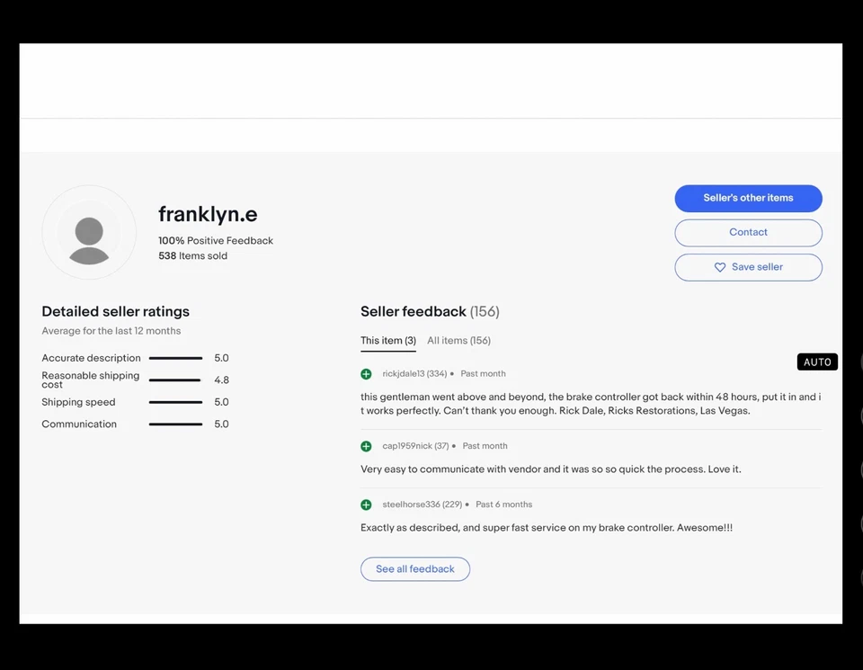 2005 2006 2007 Ford F250 F350 F450 TRAILER BRAKE CONTROLLER Mint Condition - Image 3 of 4
