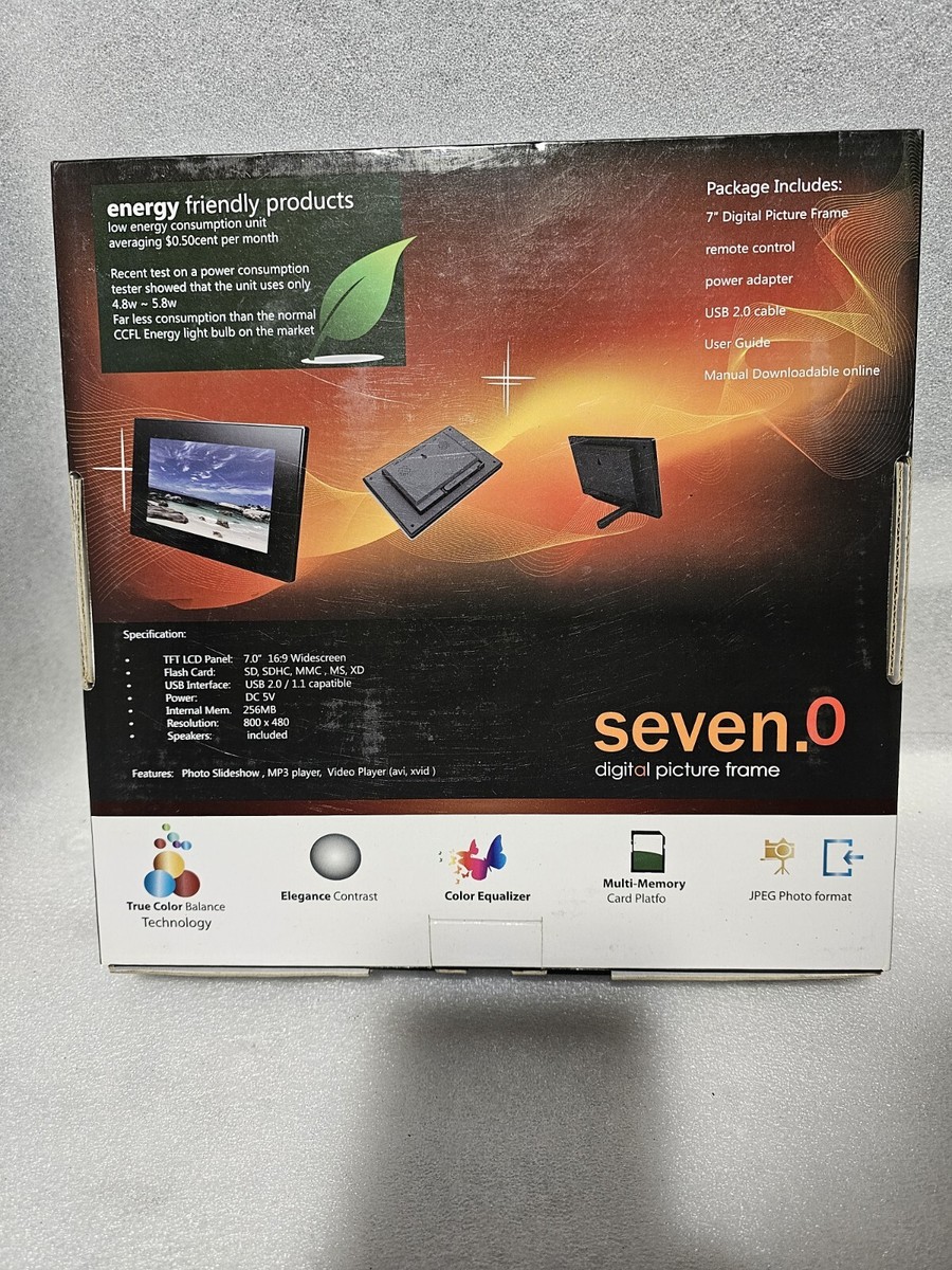 NIB Seven.0 Digital Picture Frame 7