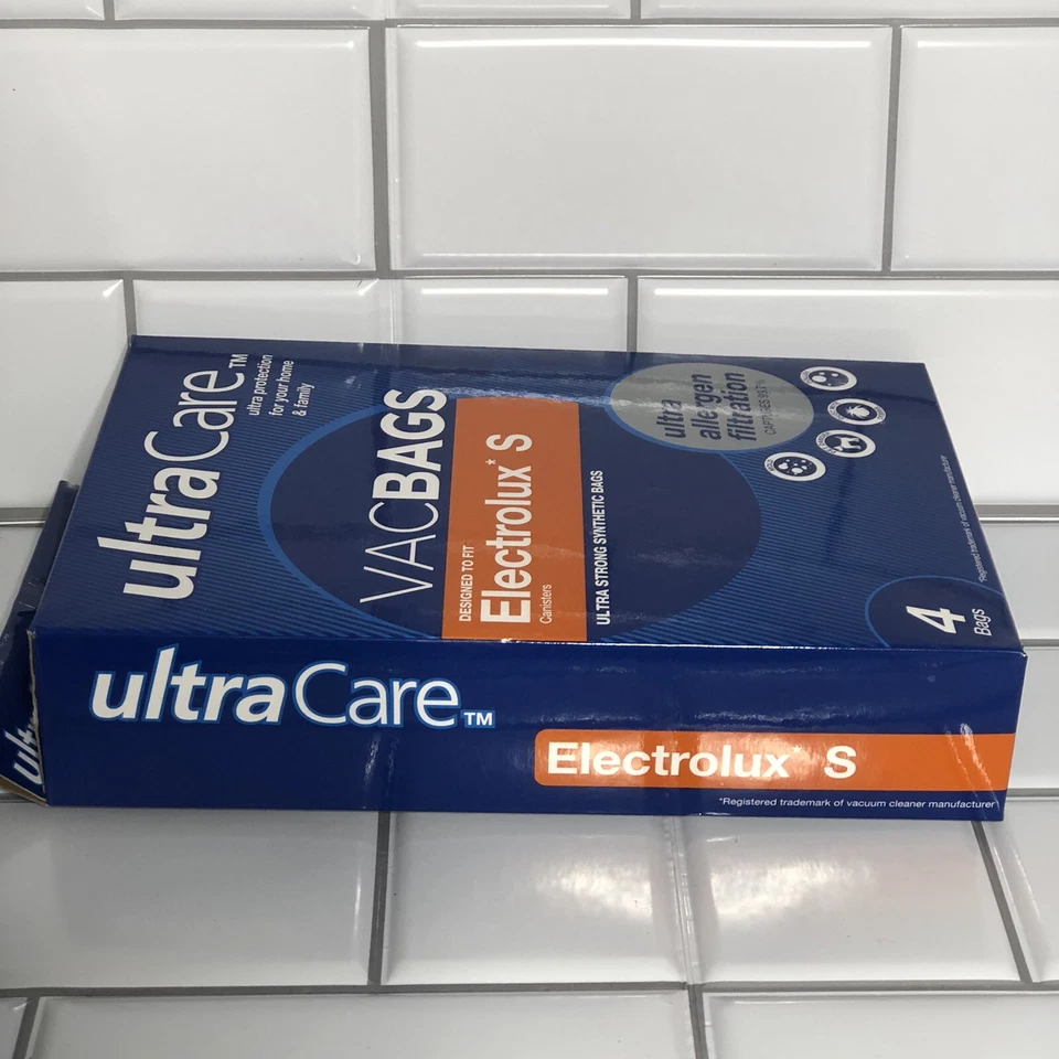 Bolsas de vacío Ultra Care para bote Electrolux tipo S filtración HEPA ultra fuertes Foto 2 de 4