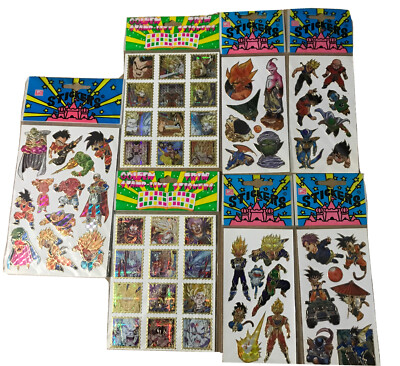VINTAGE DRAGON BALL Z STICKERS LOT SUPER RARE - DECAL DECOR