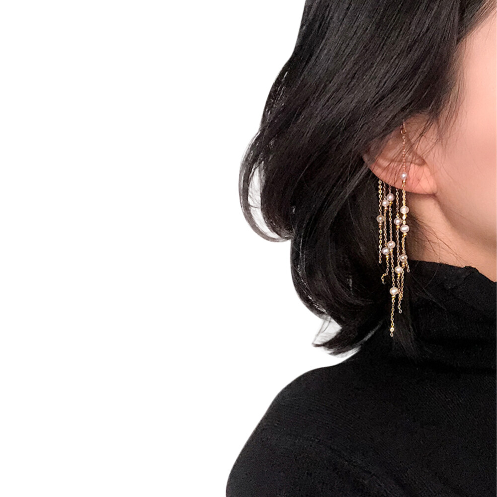 Hoop Earrings for Women Clips Gold Long-lasting Women's Miss-image