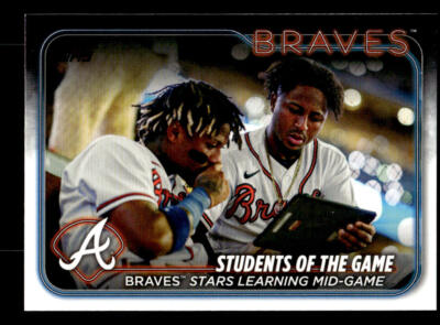 2024 Topps #70 Students of the Game: Braves Stars Learning Mid-Game card