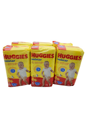 HUGGIES Unistar Gr. 6 ( 15-30 kg ) - 72 Windeln.