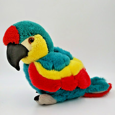 Vintage Plush Polar Puff Special Effects PARROT 1991 Stuffed Animal Raoul RARE