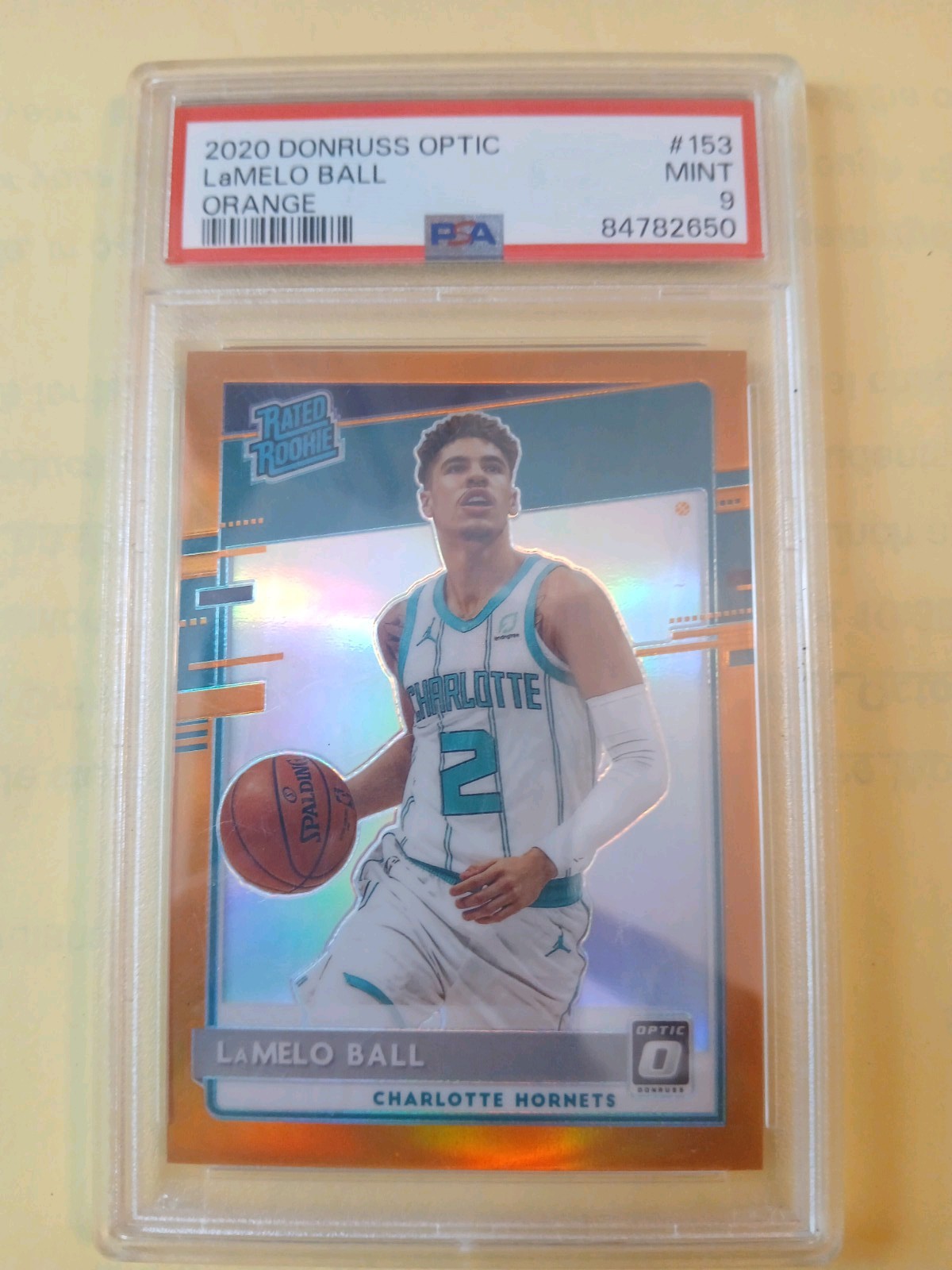 2020 Panini Donruss Optic - Rated Rookie LaMelo Ball #153 Orange Prizm /199 (RC)