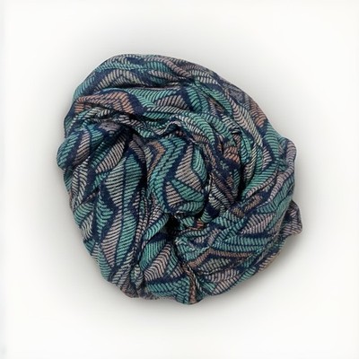 Geometric Scarf Unbranded Infinity Loop Scarf Lightweight Accent Blue Purple