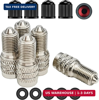 #ad Double Seal Valve Stem CapsMetal Valve Stem Extenders Double Seal High Pressure $12.23