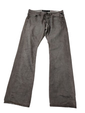 REPLAY WAITOM W33 L32 GREY JEANS DENIM REGULAR STRAIGHT BUTTON FLY MENS 33X32