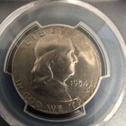 1954 S Franklin Silver Half Dollar PCGS MS64 — photo 2