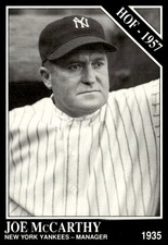 1991 Conlon Collection TSN Joe McCarthy New York Yankees #28