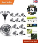 Elegant Solar-Powered Garden Lights – 8 LED Disk Lights for Pathway Illumination