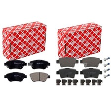 FEBI BREMSBELÄGE VORNE+HINTEN passend für Opel Corsa D S07