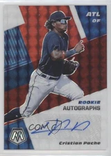 2021 Panini Mosaic Rookie Choice Fusion Prizm Cristian Pache #RAM-CP Auto RC 4z8