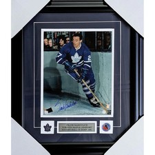Frank Mahovlich Framed Autographed Toronto Maple Leafs 8X10 Photo