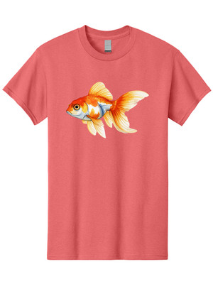 Goldfish-5 Mens Graphic Tee, 100% Cotton, Casual Summer Wear