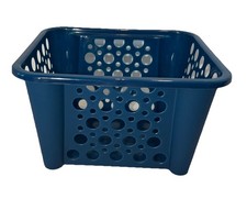 Plastic Stackable Dark Blue Basket 9.5x8.5x5.5-in. BRANDNEW 24 HOUR SHIPPING
