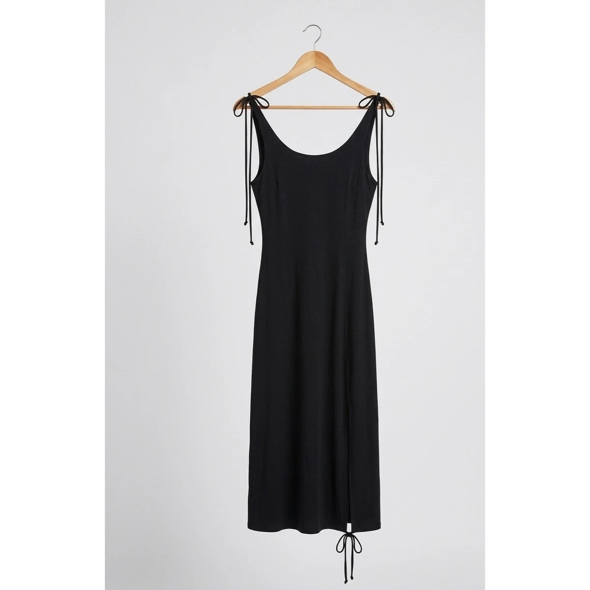 knee length dresses for ladies Business Casual Double Lined Modal Midi Dress in Olive main image 1