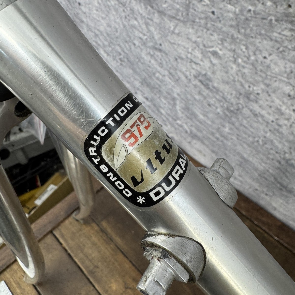 Vintage Gitane Vitus 979 Dural Road Bike Frame 59cm Alloy France