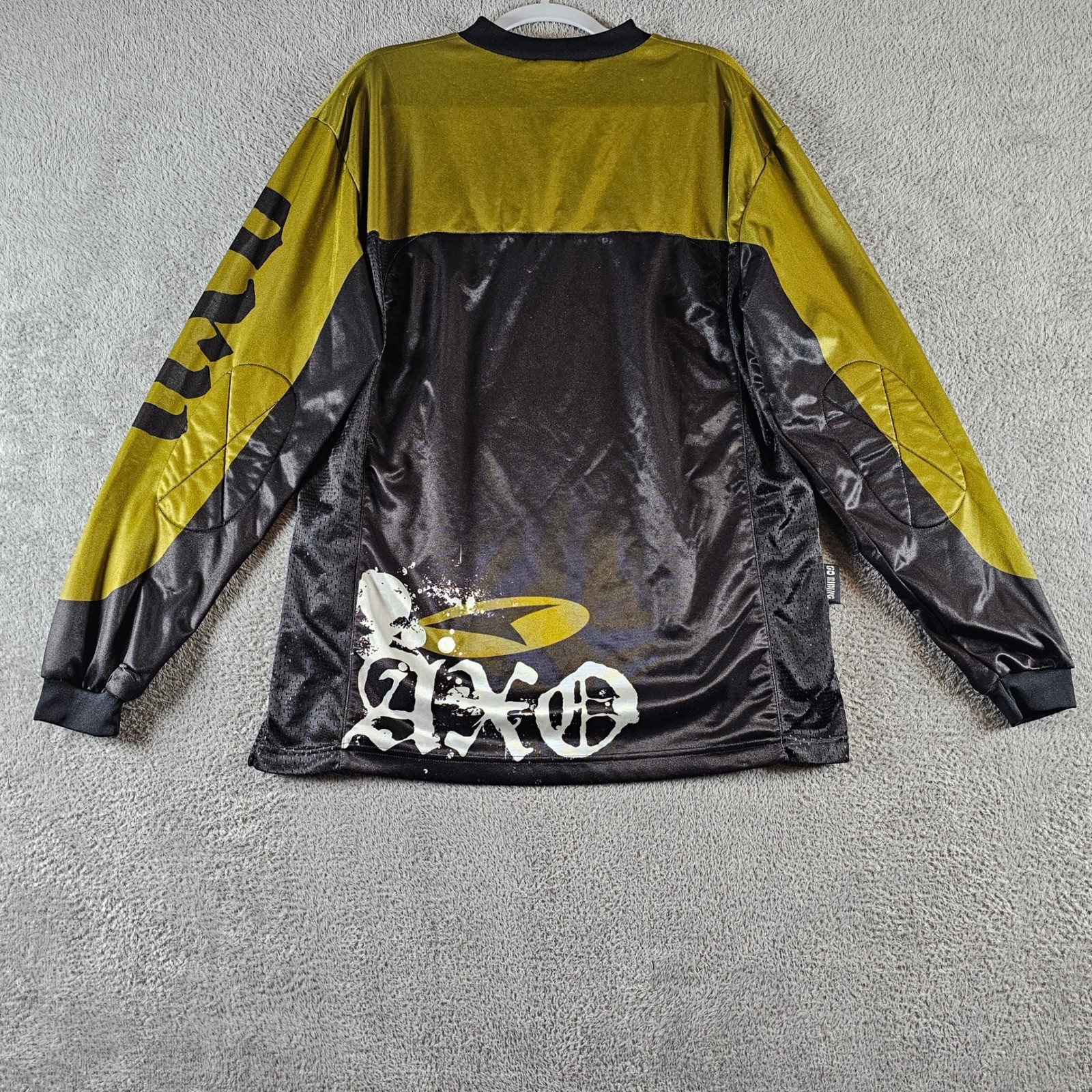 AXO SPORT モトクロスシャツ オフロード サイズLARGE イエロー AXO SPORT モトクロスシャツ オフロード サイズLARGE イエロー AXO
