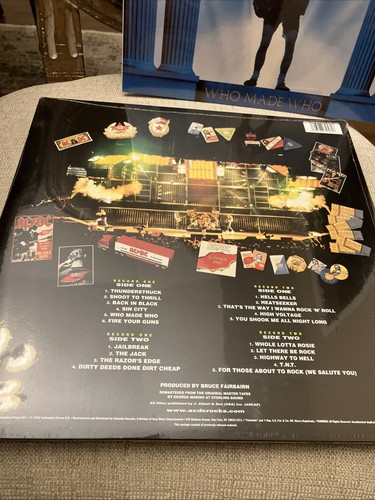 3 LP Lot Brand New Sealed 50th Anniversary Gold Vinyl AC/DC Live & Who Made Who - Picture 5 of 11