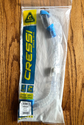 Kid's Mini Junior Dry Snorkel Cressi Silicone ES258820-CLRBLU blue