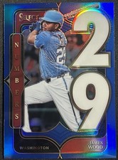 2025 Select Baseball James Wood Numbers 29 Blue Prizm #/49