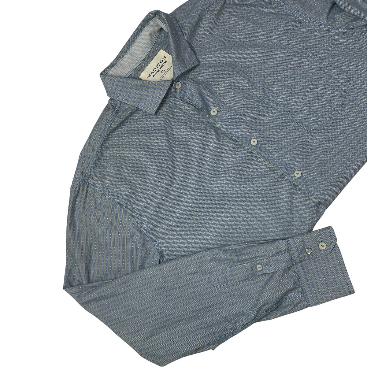 madison slim fit dress shirts SLIM FIT DOBBY OXFORD SHIRT – madison-island main image 0