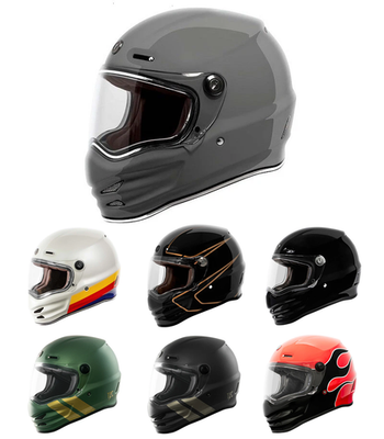 New TORC T9 Pomona Full Face Motorcycle Retro Vintage Helmet - DOT